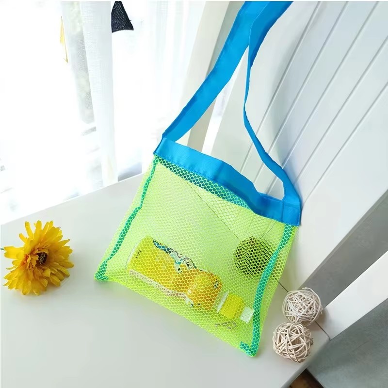 Beach Towel Large - حقيبة شبكية محمولة للأطفال لتخزين ألعاب