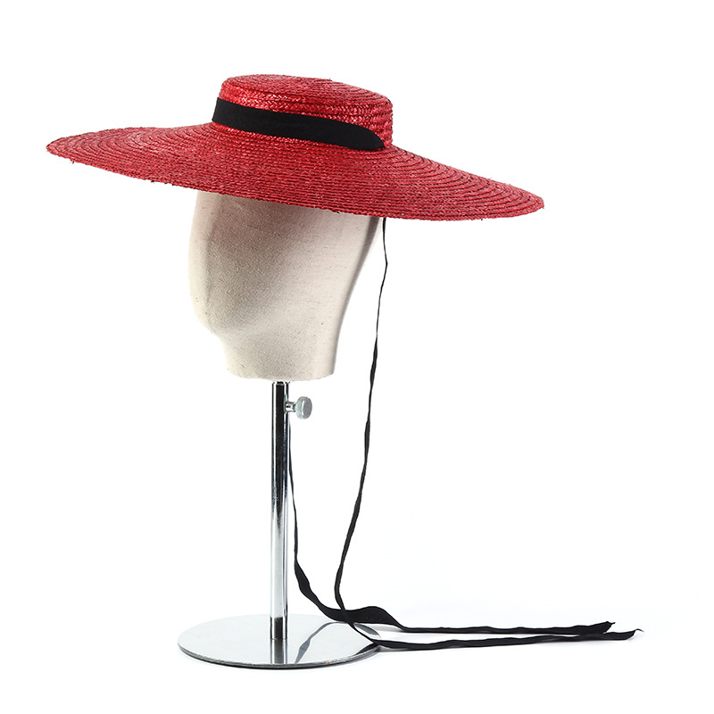 15 سنتيمتر قبعة من القش بحافة  - مراجعة Bucket Hat Straw وسعره