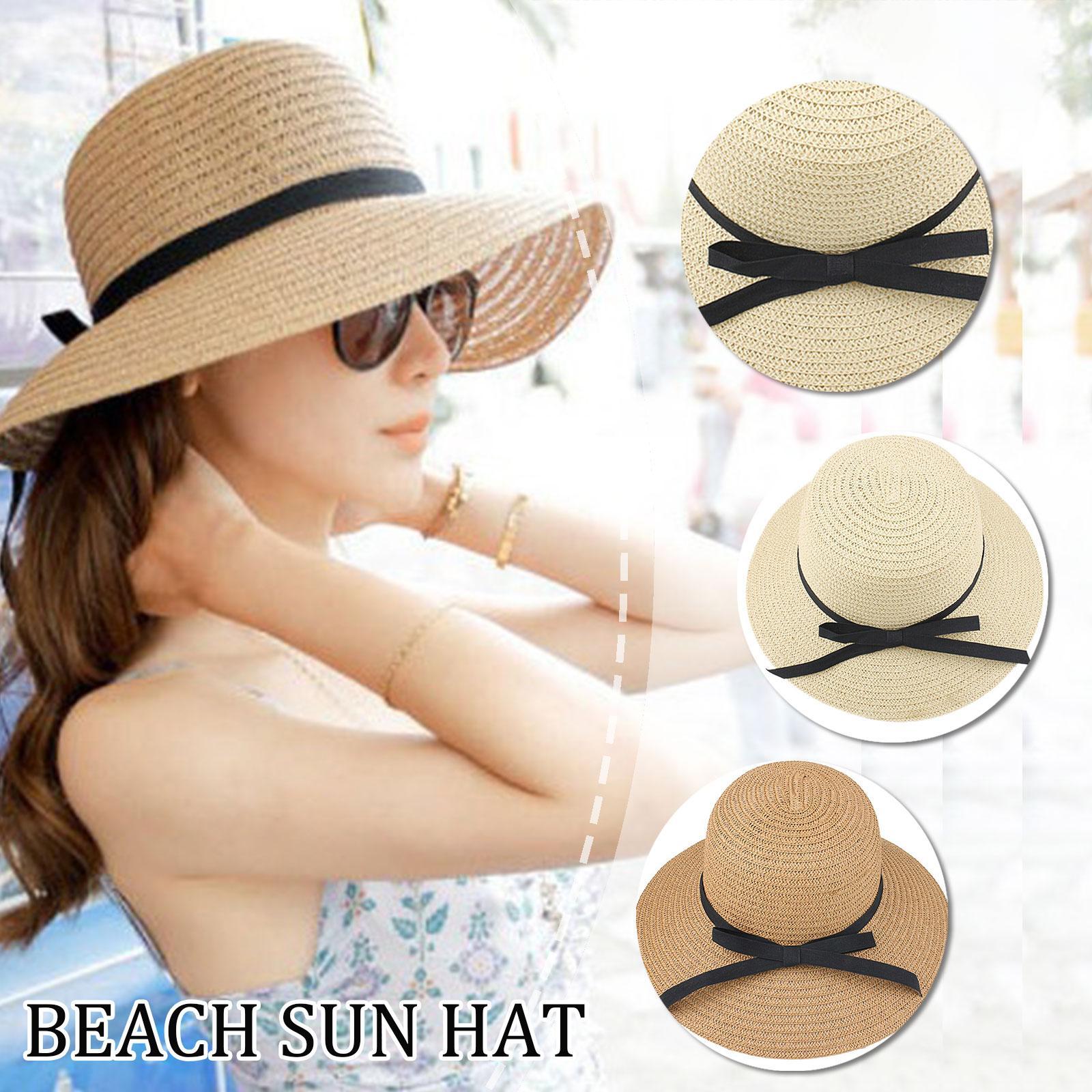 قبعة صيفية من القش كبيرة واسعة - مراجعة Bucket Hat Straw وسعره